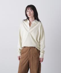 YLEVE / PIGMENT-DYED COTTON RUGBY SHIRT