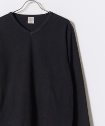 AVIREX/アビレックス RIB L/S V-NECK T-SHIRT デイリー 長袖 リブ Vネック Tシャツ 抗菌防臭 ロンT 無地 シンプル 定番 ベーシック メンズ レディース 2026年 秋 秋服 冬 冬服