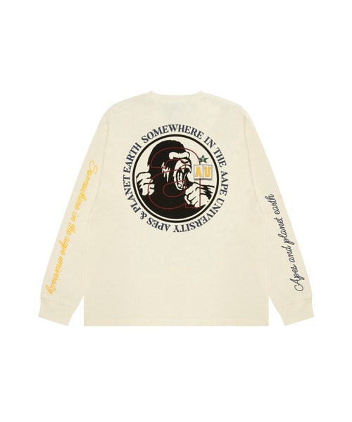 AAPE BY A BATHING APE(エーエイプバイアベイシングエイプ)の「AAPE MAIN LONG SLEEVE TEE(Tシャツ/カットソー・メンズ・ブルー系その他2/アイボリー・MEDIUM/LARGE/X-LARGE/SMALL)」の10枚目の写真