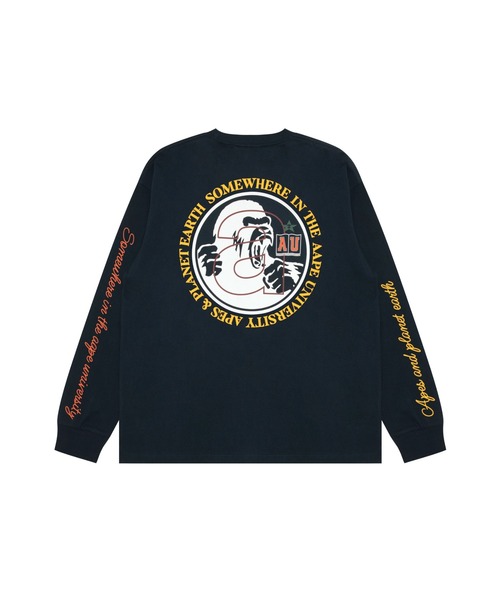 AAPE BY A BATHING APE(エーエイプバイアベイシングエイプ)の「AAPE MAIN LONG SLEEVE TEE(Tシャツ/カットソー・メンズ・ブルー系その他2/アイボリー・MEDIUM/LARGE/X-LARGE/SMALL)」の4枚目の写真