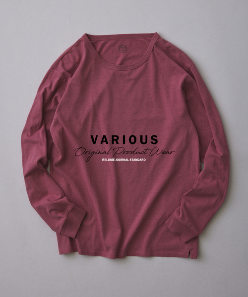 JOURNAL STANDARD relume(ジャーナルスタンダード レリューム)の「ヴァリアス ガーメントダイ ロンT(Tシャツ/カットソー・メンズ・バーガンディー/ブラック/ダークブルー/ホワイト系その他/オリーブ/グレー・MEDIUM/LARGE)」の6枚目の写真