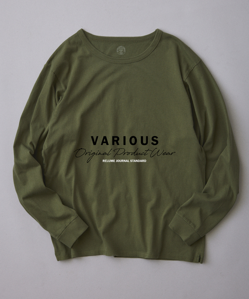 JOURNAL STANDARD relume(ジャーナルスタンダード レリューム)の「ヴァリアス ガーメントダイ ロンT(Tシャツ/カットソー・メンズ・バーガンディー/ブラック/ダークブルー/ホワイト系その他/オリーブ/グレー・MEDIUM/LARGE)」の4枚目の写真