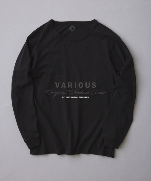 JOURNAL STANDARD relume(ジャーナルスタンダード レリューム)の「ヴァリアス ガーメントダイ ロンT(Tシャツ/カットソー・メンズ・バーガンディー/ブラック/ダークブルー/ホワイト系その他/オリーブ/グレー・MEDIUM/LARGE)」の1枚目の写真