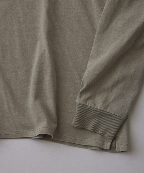 JOURNAL STANDARD relume(ジャーナルスタンダード レリューム)の「ヴァリアス ガーメントダイ ロンT(Tシャツ/カットソー・メンズ・バーガンディー/ブラック/ダークブルー/ホワイト系その他/オリーブ/グレー・MEDIUM/LARGE)」の13枚目の写真