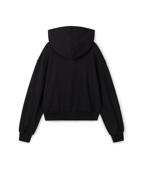 ERA（エラ）の「ユニセックス ERA オーバーサイズ フーデッドジップアップ - ブラック（パーカー・レディース・その他・SMALL/MEDIUM/LARGE）」の14枚目の写真