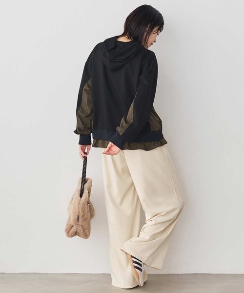 Gready Brilliant（グレディブリリアン）の「イージーセミワイド（その他パンツ・レディース・アイボリー/キャメル・38）」の15枚目の写真