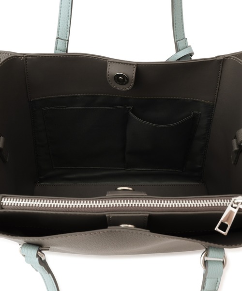 ROPE' PICNIC(ロペピクニック)の「チャーム付き A4サイズ トートバッグ / 軽量・ 2WAY ・ A4対応(ビジネスバッグ・レディース・キナリ/グレー/ブラック・FREE)」の15枚目の写真