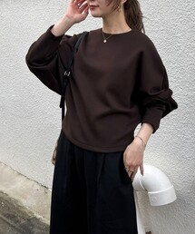Rouge vif（ルージュヴィフ）の「コットンエアーダンボール コクーンプルオーバー（Tシャツ/カットソー・レディース）」