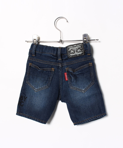 CHUBBYGANG（チャビーギャング）の「ストレッチデニム　スキニーハーフパンツ（デニムパンツ・キッズ・インディゴブルー・100/120/110/130）」の5枚目の写真