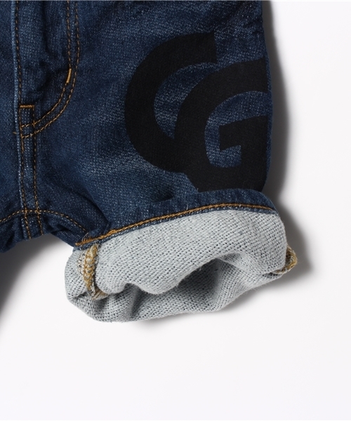 CHUBBYGANG（チャビーギャング）の「ストレッチデニム　スキニーハーフパンツ（デニムパンツ・キッズ・インディゴブルー・100/120/110/130）」の9枚目の写真