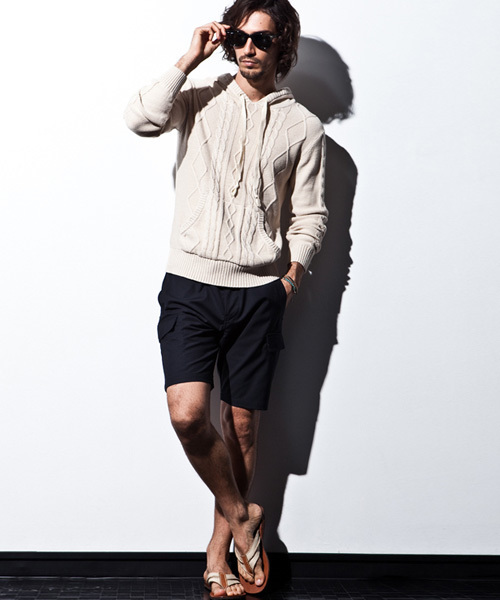 AKM Contemporary（エイケイエムコンテンポラリー）の「ショートカーゴパンツ（カーゴパンツ・メンズ・ネイビー/ブラック/グレー・MEDIUM/SMALL/LARGE）」の15枚目の写真