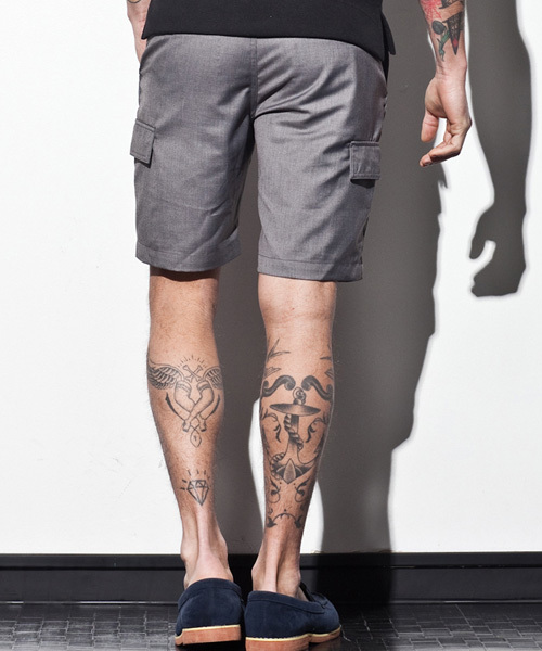 AKM Contemporary（エイケイエムコンテンポラリー）の「ショートカーゴパンツ（カーゴパンツ・メンズ・ネイビー/ブラック/グレー・MEDIUM/SMALL/LARGE）」の18枚目の写真