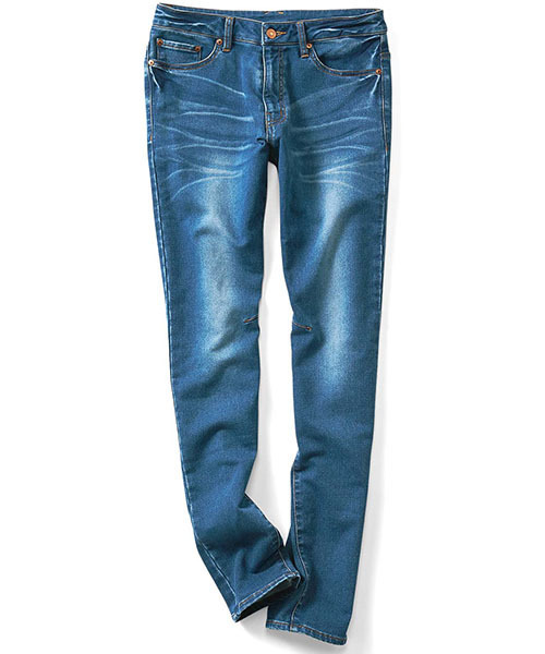 IEDIT（イディット）の「【股下丈が選べる】ブルーブラックプラネット本格仕様のカットソーライクデニムパンツ　　（デニムパンツ・レディース・ブルー/ライトブルー・4/5/13/2/3/6/7/1/10/8/12/9/11）」の10枚目の写真