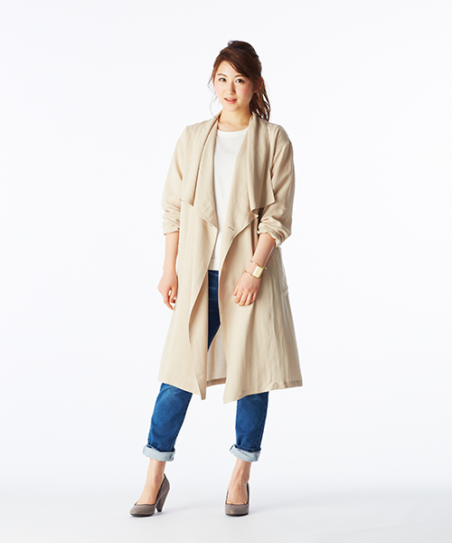 IEDIT（イディット）の「【股下丈が選べる】ブルーブラックプラネット本格仕様のカットソーライクデニムパンツ　　（デニムパンツ・レディース・ブルー/ライトブルー・4/5/13/2/3/6/7/1/10/8/12/9/11）」の6枚目の写真