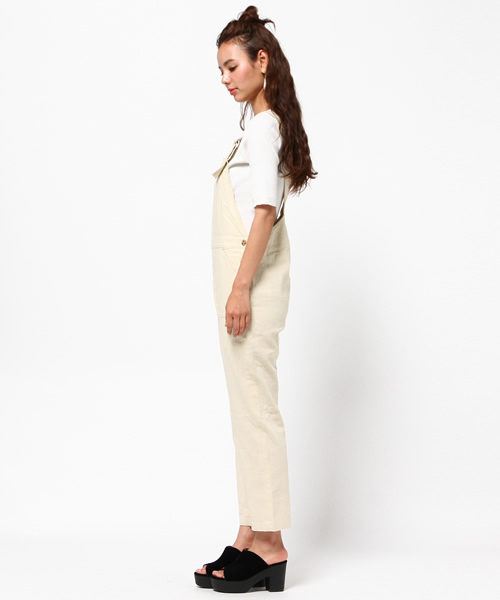 SLY（スライ）の「RELAX SUMMER サロペット（サロペット/オーバーオール・レディース・オフホワイト/ネイビー・2/0/1）」の12枚目の写真