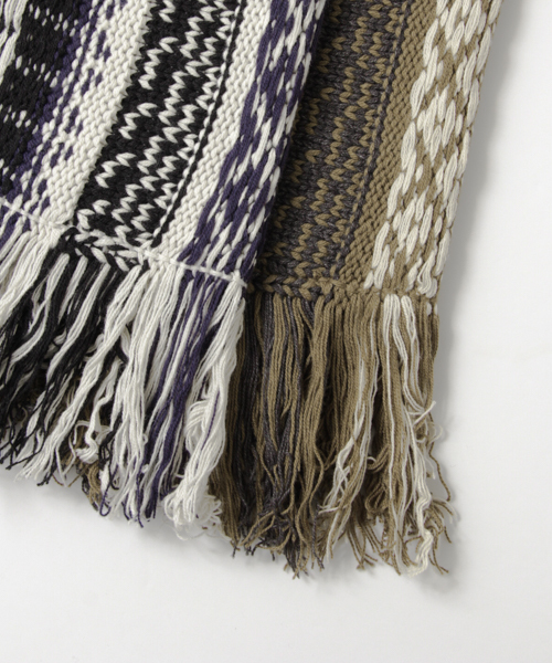 URBAN RESEARCH Sonny Label（アーバンリサーチサニーレーベル）の「Sonny Label ストライプニットガウン（その他アウター・レディース・オフホワイト/カーキ・FREE）」の11枚目の写真