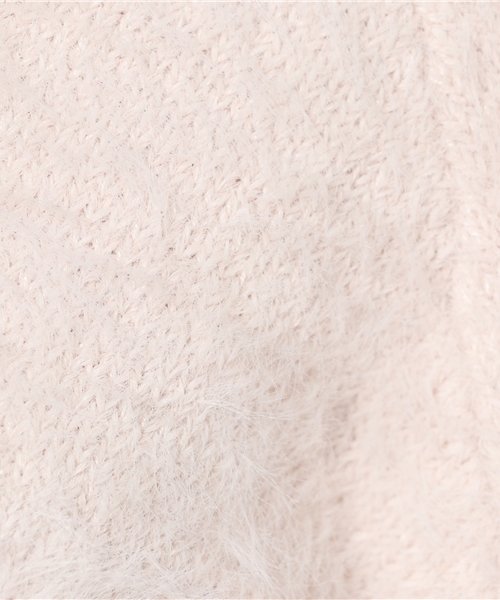 VENCEEXCHANGE（ヴァンスエクスチェンジ）の「フェザーカサネＶプルオーバー（ニット/セーター・レディース・オフホワイト/ライトグレー/ブラウン/ピンク・MEDIUM）」の7枚目の写真