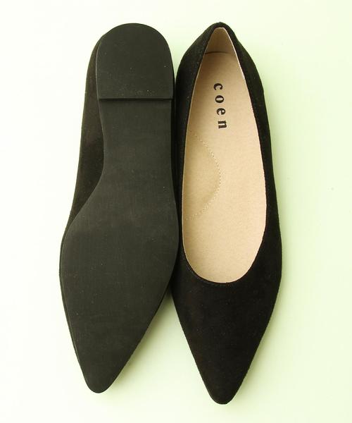 coen（コーエン）の「ポインテッドフラットパンプス（パンプス・レディース・ブラック/グレイッシュベージュ/ライトピンク/ロイヤルブルー・MEDIUM/SMALL/LARGE/X-LARGE）」の18枚目の写真