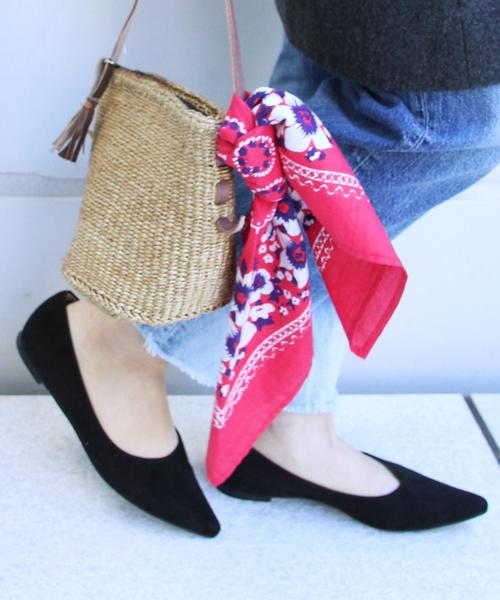 coen（コーエン）の「ポインテッドフラットパンプス（パンプス・レディース・ブラック/グレイッシュベージュ/ロイヤルブルー/ライトピンク・MEDIUM/LARGE/X-LARGE/SMALL）」の14枚目の写真