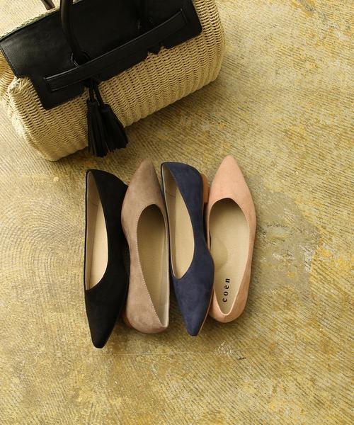 coen（コーエン）の「ポインテッドフラットパンプス（パンプス・レディース・ブラック/グレイッシュベージュ/ロイヤルブルー/ライトピンク・MEDIUM/LARGE/X-LARGE/SMALL）」の15枚目の写真