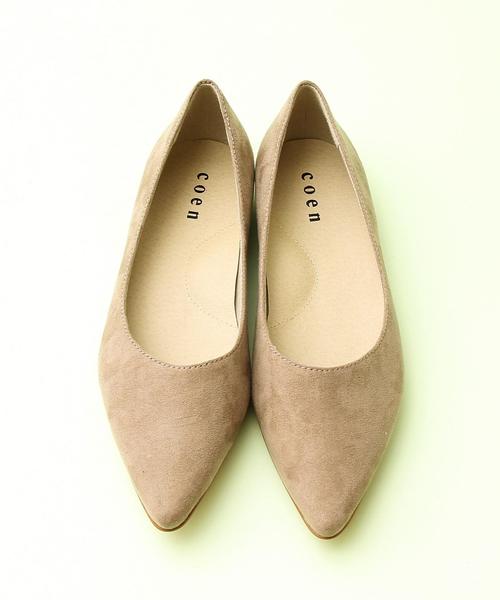coen（コーエン）の「ポインテッドフラットパンプス（パンプス・レディース・ブラック/グレイッシュベージュ/ロイヤルブルー/ライトピンク・MEDIUM/LARGE/X-LARGE/SMALL）」の16枚目の写真