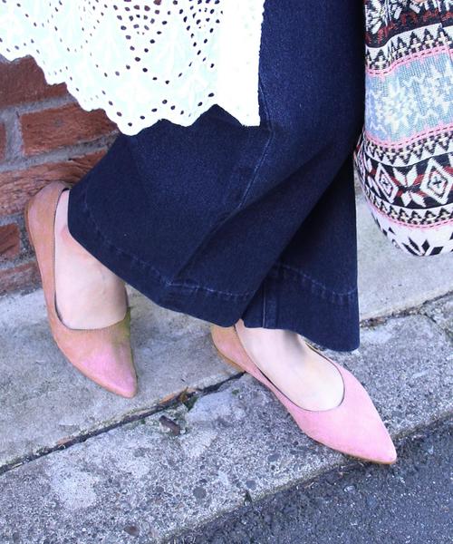 coen（コーエン）の「ポインテッドフラットパンプス（パンプス・レディース・ブラック/グレイッシュベージュ/ロイヤルブルー/ライトピンク・MEDIUM/LARGE/X-LARGE/SMALL）」の7枚目の写真