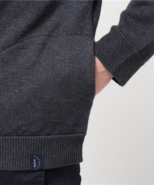 GLOSTER（グロスター）の「7G　Vネックカーデガン（カーディガン/ボレロ・メンズ・グレー/ネイビー・L/M/S）」の7枚目の写真