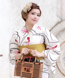 bonheur saisons | 浴衣3点セット (浴衣+帯+下駄)「bonheur saisons/ボヌールセゾン」(浴衣)