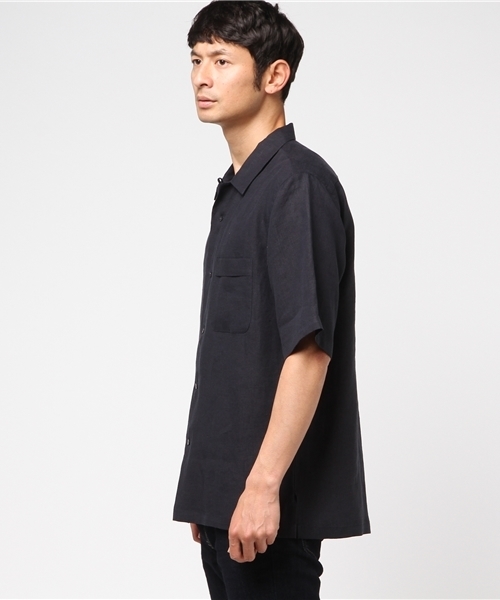 markaware(マーカウェア)の「MARKAWARE (マーカウエア) 半袖シャツ(シャツ/ブラウス・メンズ・チャコールグレー/ネイビー・2/1)」の7枚目の写真