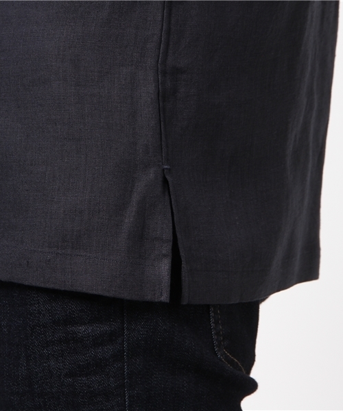 markaware(マーカウェア)の「MARKAWARE (マーカウエア) 半袖シャツ(シャツ/ブラウス・メンズ・チャコールグレー/ネイビー・2/1)」の4枚目の写真