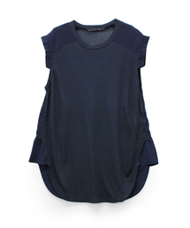 min@RNA（ミンアットアールエヌエー）の「M0390 デシンコンビジャージノースリ（タンクトップ）」