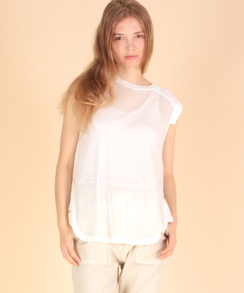 min@RNA（ミンアットアールエヌエー）の「M0390 デシンコンビジャージノースリ（タンクトップ・レディース・ネイビー/ブラック/ホワイト・MEDIUM）」の5枚目の写真