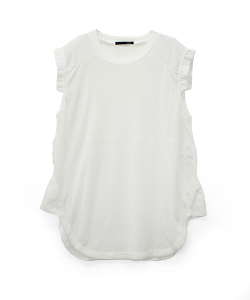 min@RNA（ミンアットアールエヌエー）の「M0390 デシンコンビジャージノースリ（タンクトップ・レディース・ネイビー/ブラック/ホワイト・MEDIUM）」の13枚目の写真