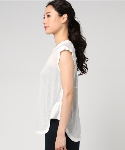 min@RNA（ミンアットアールエヌエー）の「M0390 デシンコンビジャージノースリ（タンクトップ・レディース・ネイビー/ブラック/ホワイト・MEDIUM）」の10枚目の写真