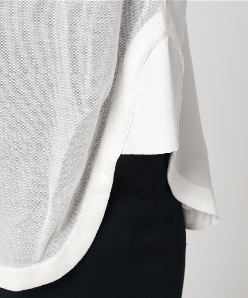 min@RNA（ミンアットアールエヌエー）の「M0390 デシンコンビジャージノースリ（タンクトップ・レディース・ネイビー/ブラック/ホワイト・MEDIUM）」の17枚目の写真