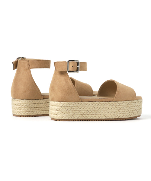 Re:EDIT（リエディ）の「[季節感溢れるジュートソールサンダル]アンクルストラップ厚底ジュートサンダルシューズ/サンダル/ウエッジサンダル[リエディ]（サンダル・レディース・レッド/ベージュ/イエロー/ライトブルー/ブラック・LARGE/MEDIUM/X-LARGE/SMALL）」の8枚目の写真