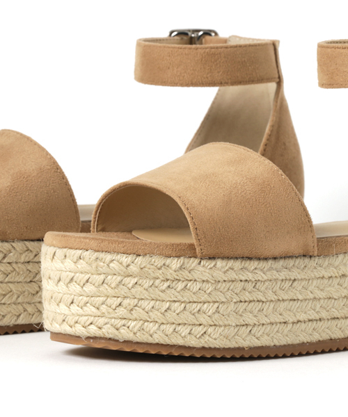 Re:EDIT（リエディ）の「[季節感溢れるジュートソールサンダル]アンクルストラップ厚底ジュートサンダルシューズ/サンダル/ウエッジサンダル[リエディ]（サンダル・レディース・レッド/ベージュ/イエロー/ライトブルー/ブラック・LARGE/MEDIUM/X-LARGE/SMALL）」の10枚目の写真