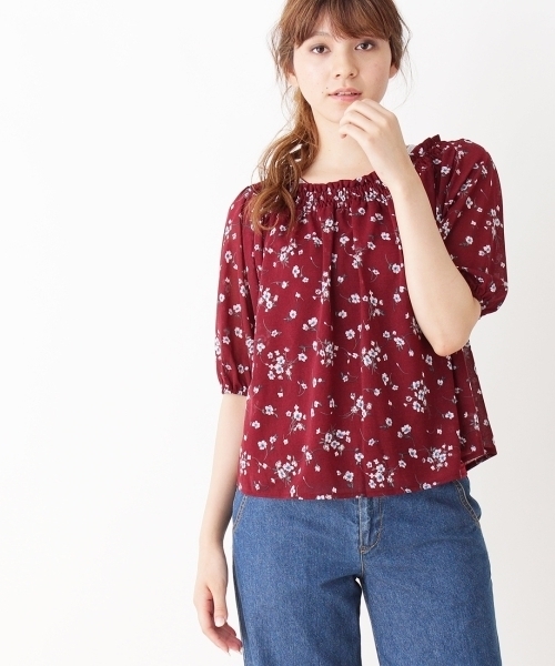 grove(グローブ)の「◆フラワーシャーリングブラウス&タンクSET(シャツ/ブラウス・レディース・ブルー/アイボリー/レッド/イエロー/グリーン・02/03)」の5枚目の写真