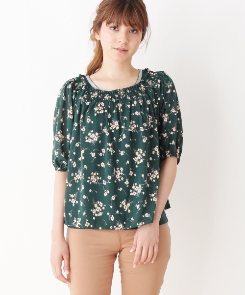 grove(グローブ)の「◆フラワーシャーリングブラウス&タンクSET(シャツ/ブラウス・レディース・ブルー/アイボリー/レッド/イエロー/グリーン・02/03)」の3枚目の写真