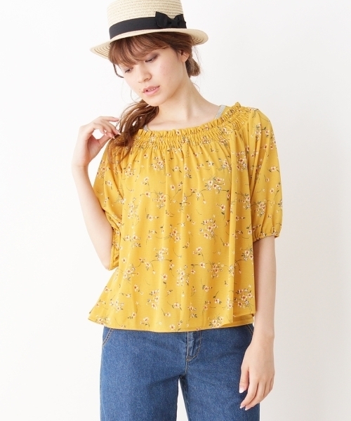 grove(グローブ)の「◆フラワーシャーリングブラウス&タンクSET(シャツ/ブラウス・レディース・ブルー/アイボリー/レッド/イエロー/グリーン・02/03)」の12枚目の写真