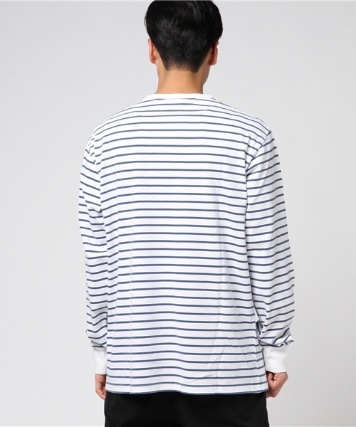 FTC（エフティーシー）の「STRIPED L/S TEE（Tシャツ/カットソー・メンズ・ホワイト/ピンク/グレー・MEDIUM/LARGE/X-LARGE/SMALL）」の4枚目の写真
