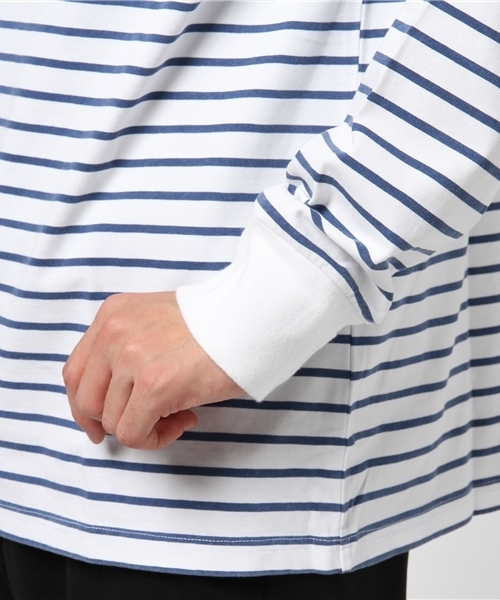 FTC（エフティーシー）の「STRIPED L/S TEE（Tシャツ/カットソー・メンズ・ホワイト/ピンク/グレー・MEDIUM/LARGE/X-LARGE/SMALL）」の6枚目の写真