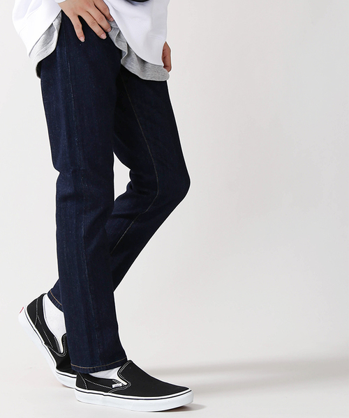 WEGO(ウィゴー)の「WEGO/ストレッチスキニーデニムパンツ(デニムパンツ・メンズ・ブラック/ダークインディゴブルー/ライトインディゴブルー・SMALL/MEDIUM/LARGE/X-LARGE)」の1枚目の写真