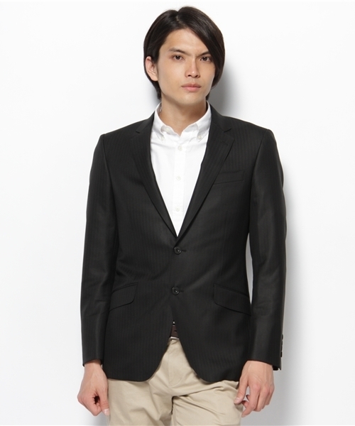 Men S Bigi メンズビギ の シルクヘリンボン素材 セットアップジャケット スーツ組上 スーツジャケット Wear