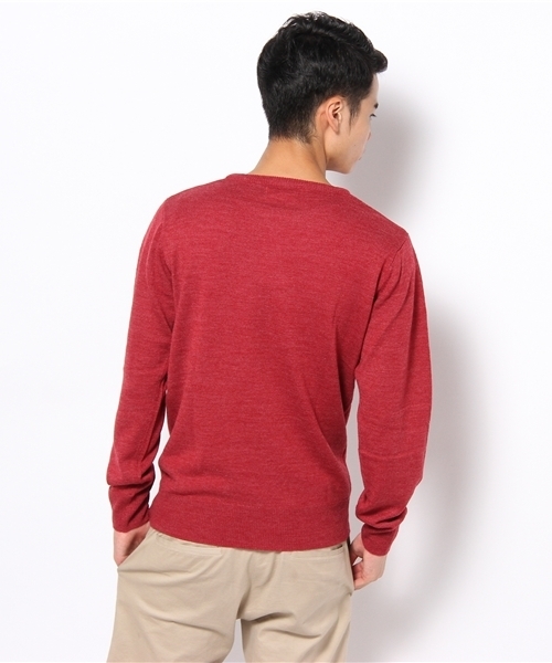 WEGO（ウィゴー）の「TOP杢クルーネックニット（ニット/セーター・メンズ・杢グレー/ネイビー/キャメル/レッド系その他/オレンジ/ブラック/マスタード/ワイン・MEDIUM/LARGE）」の10枚目の写真