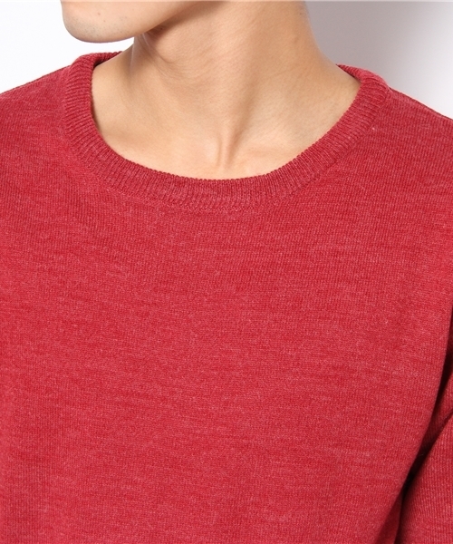 WEGO（ウィゴー）の「TOP杢クルーネックニット（ニット/セーター・メンズ・杢グレー/ネイビー/キャメル/レッド系その他/オレンジ/ブラック/マスタード/ワイン・MEDIUM/LARGE）」の11枚目の写真