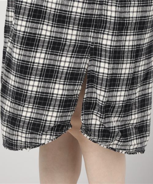 niko and...（ニコアンド）の「20ネルワイドシャツワンピース【niko and ...】（シャツワンピース・レディース・ブラック/ネイビー/クリーム・MEDIUM/LARGE）」の7枚目の写真