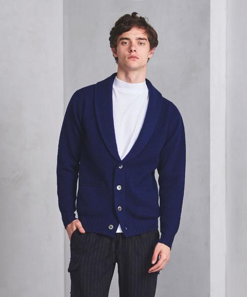 UNITED ARROWS（ユナイテッドアローズ）の「○UASB ミドルゲージ ショールカーディガン ◆（カーディガン/ボレロ・メンズ・ベージュ/ネイビー/ブラック・SMALL/MEDIUM/X-LARGE/LARGE）」の3枚目の写真