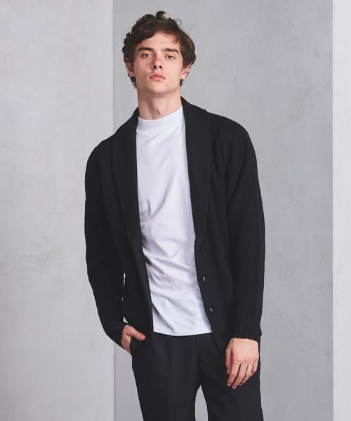 UNITED ARROWS（ユナイテッドアローズ）の「○UASB ミドルゲージ ショールカーディガン ◆（カーディガン/ボレロ・メンズ・ベージュ/ネイビー/ブラック・SMALL/MEDIUM/X-LARGE/LARGE）」の2枚目の写真