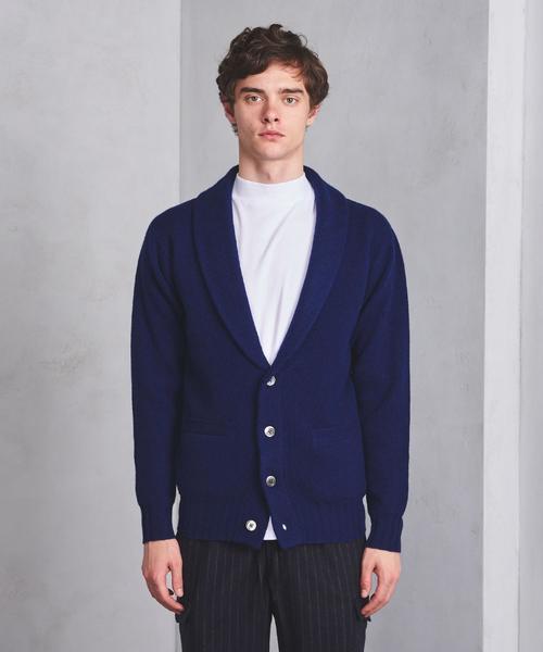 UNITED ARROWS（ユナイテッドアローズ）の「○UASB ミドルゲージ ショールカーディガン ◆（カーディガン/ボレロ・メンズ・ベージュ/ネイビー/ブラック・SMALL/MEDIUM/X-LARGE/LARGE）」の16枚目の写真